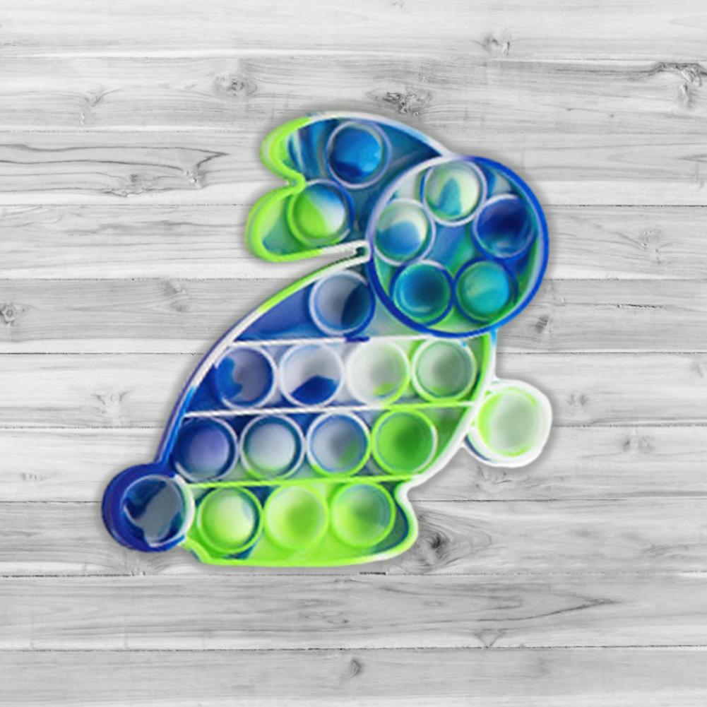Konijn Schildpad Bubble Zintuiglijke Speelgoed Push Fidget Pops Behoeften Squish Volwassen Kind Grappige Pop Anti-Stress Fidget Het Stress reliver Speelgoed
