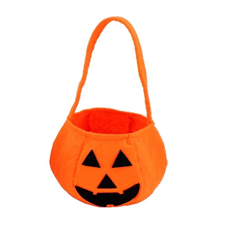 Pumpkin carrier bag candy bag Halloween bag pumpkin mesh Halloween supplies