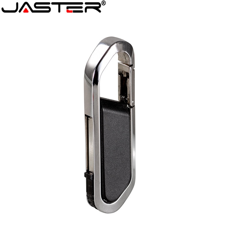 JASTER skóra USB2.0 karabinek pendrive biznes Flash Drive 4GB 8GB 16GB 32GB 64GB 128GB moda prezent darmowa wysyłka
