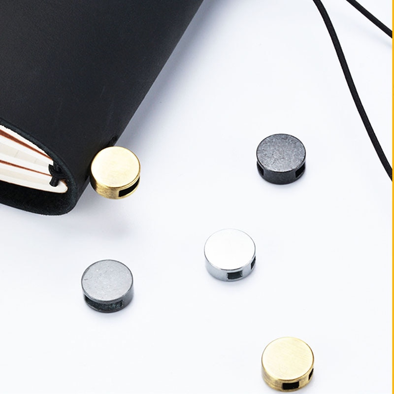 10 sztuk podróży DIY luźny liść Notebook wysokiej jakości metalowa odpinana sprzączka na sznurku Notebook ozdobna gumka Handmade Accessori