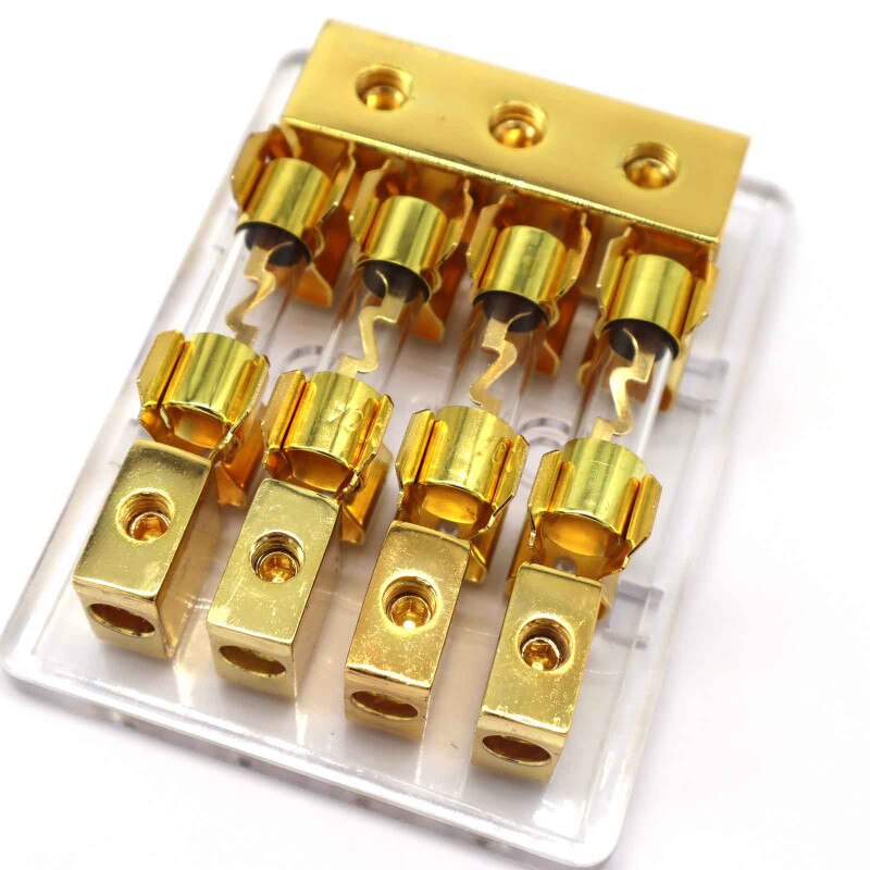 Car Vehicle Fuse Socket Car Audio Conversion Accessories with 60A Fuse High-end Insurance Seat Car Stereo Fuse Holder: Black