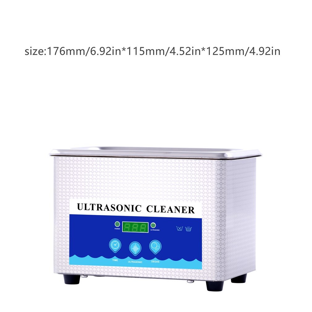 Máquina de limpieza por ultrasonidos para el hogar, limpieza de gafas, reloj de joyería, hardware, dispositivo de limpieza ultrasónica + cesta