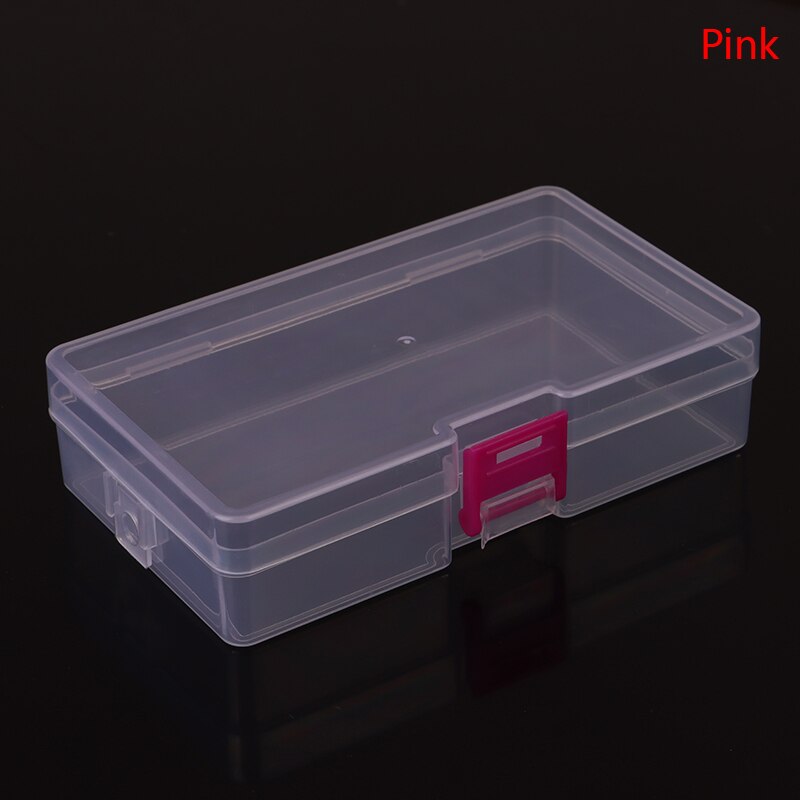 Practical Component Screw Jewelry Storage Box Transparent Toolbox Plastic Container Box for Tools Case Screw Sewing PP Boxes: Pink