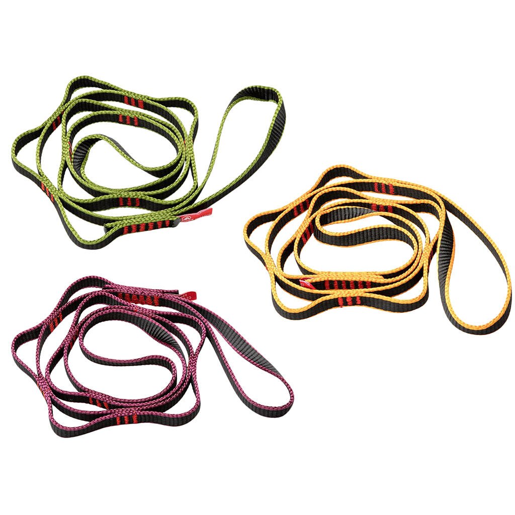 16mm Nylon Daisy Chain Sling 22kN 110cm / 43in for Leading Aid Climbing Ascender Rigging Hammock
