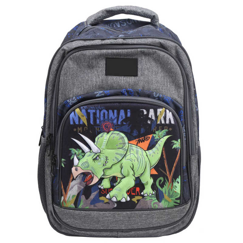 Arnés Jumper para dibujo de dinosaurio, mochila escolar ligera para adolescentes, mochila de seguridad ajustable para niños y estudiantes: Light gray