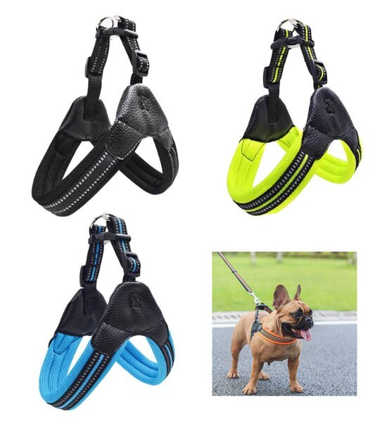 Nylon Heavy Duty Dog Pet Harness Collar Adjustable Padded Extra Big Large Medium Small Dog Harnesses Vest Husky Dogs Supply