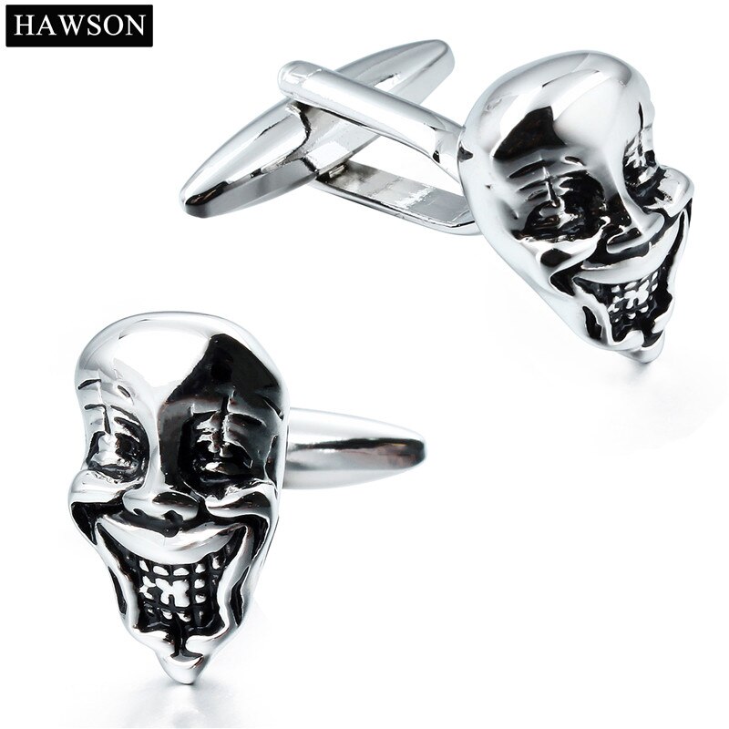 Hawson Schedel/Skeleton Manchetknopen Voor Mannen Klassieke Sieraden Manchetknopen Franse Shirts: 90410