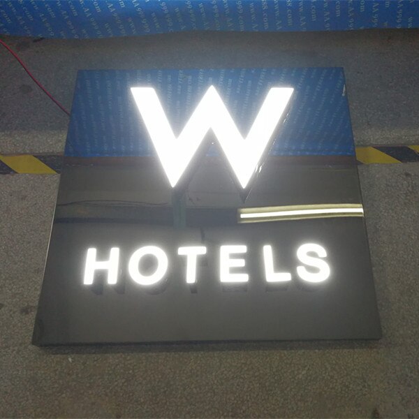 Outdoor Front lit Epoxy Resin Channel letters Sign Advertising illuminated shop name board