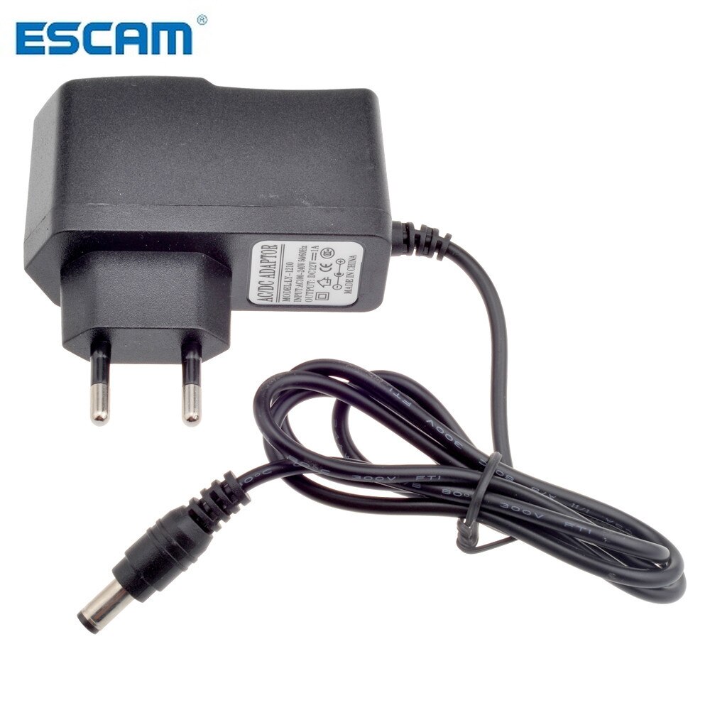 ESCAM EU AU UK US Plug Type 12 V 1A 5.5mm x 2.1mm Voeding AC 100- 240 V Naar DC Adapter Plug Voor CCTV Camera/IP Camera