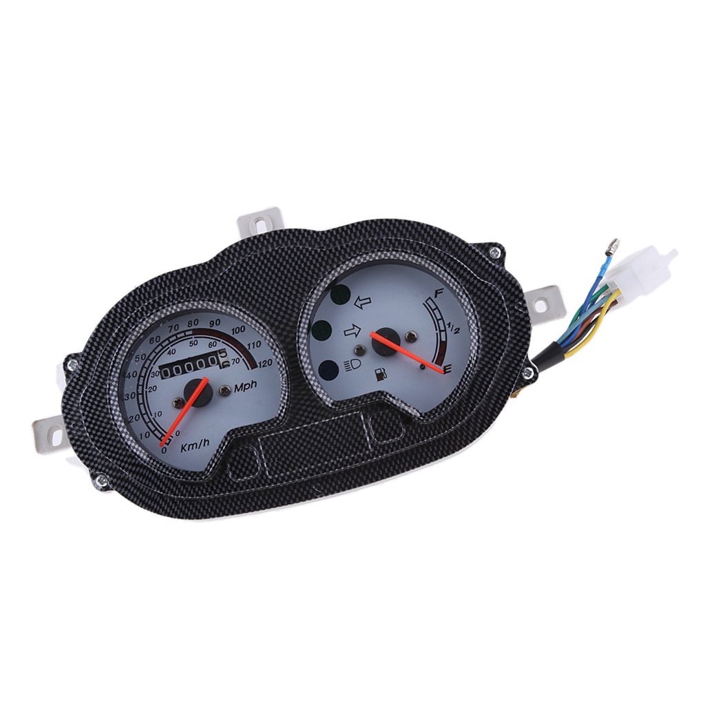 MPH Speedometer Gas Gauge Dash Instrument for ATV Quad Moped Scooter Motorcycle 50cc 80cc 125cc