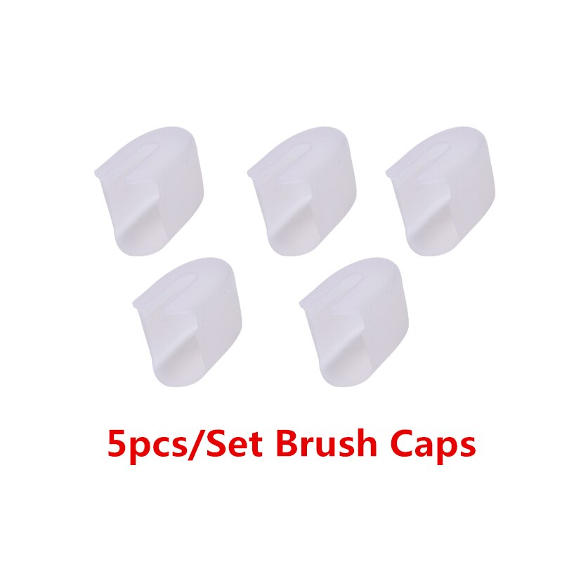 5pcs/lot Soft Oval Sponge Blending Brushes With Caps Drawing Painting Brushes for DIY Scrapbooking Cards Blending Ink Tool: Only Caps