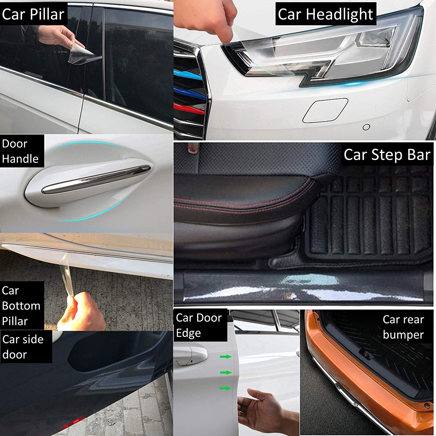 Protecting Car Bumper paint surface Scratch Prevention body transparent Automobile paint Protective Film CSV