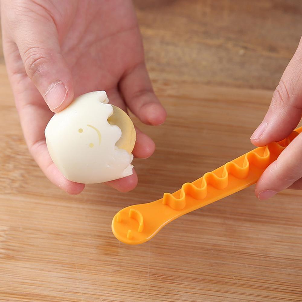 schick schneiden Eier Gekocht Haushalt Gekochte Eier Schimmel Cutter Werkzeuge Bento Kreative schneiden Küche Blume Hause Geformt Zubehör K3O0