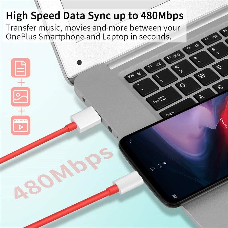 Voor Oneplus 7 Plus 7T Dash Kabel Charger Cable 4A Usb 3.1 Type C Kabel Voor Oneplus 6 6T 5 5T 5 Eu Lading Data Kabel 2M 3M