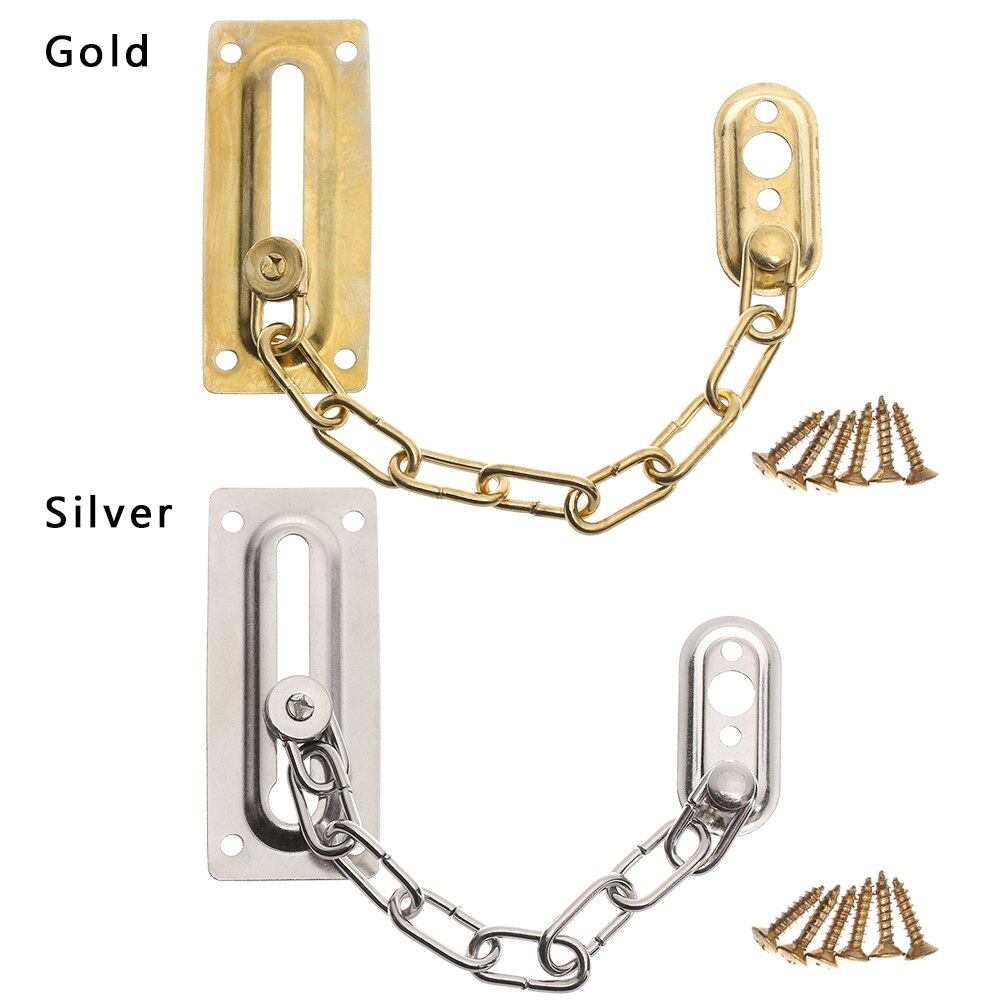Duurzaam Bewaker Keten Bolt Sloten Voordeur Veiligheid Guard Slide Bolt Veiligheid Restrictor Anti-diefstal Ketting Hardware
