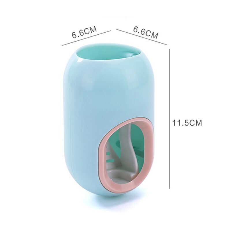 Tandpasta knijpers automatische tandpasta dispenser tand stofdichte tandenborstelhouder wandmontage standaard badkamer accessoires set