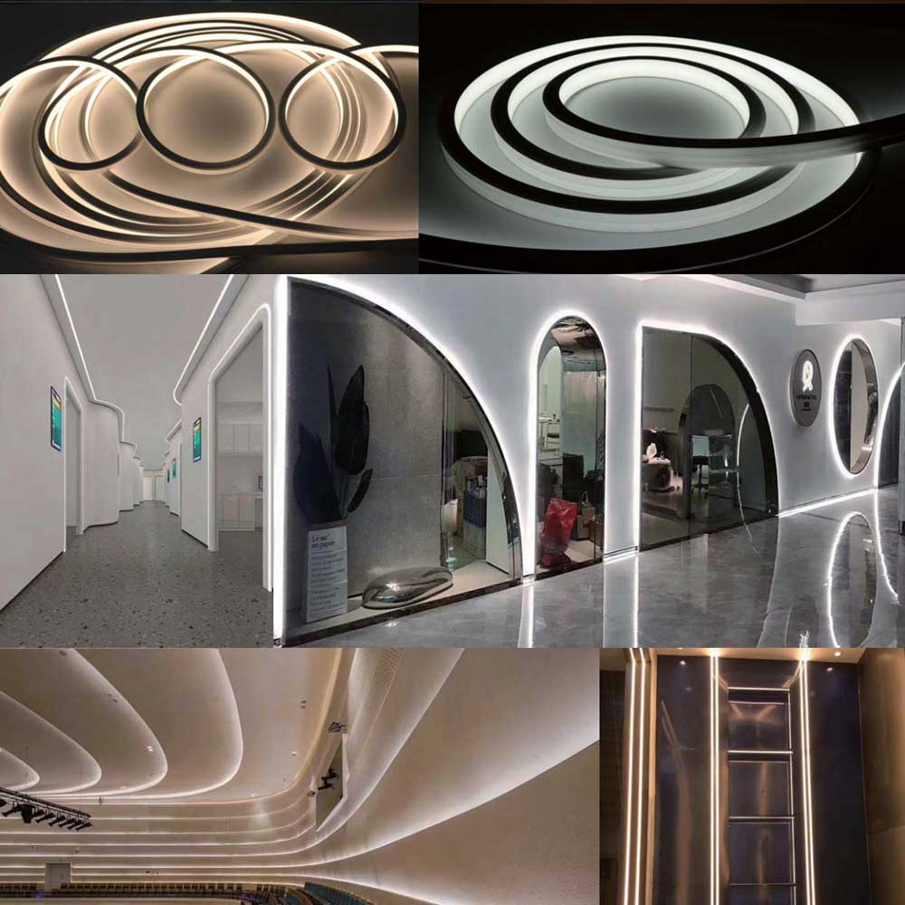 Tube de lampe néon souple LED, gel de pton flexible, bande lumineuse adressable, étanche IP67, WS2812B, WS2811, SK6812