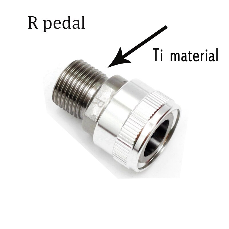 1pcs Ultralight Titanium /Stainless Quick Release Adaptors for Brompton folding Bike MKS ezy Pedals Ace Pedals: WHITE