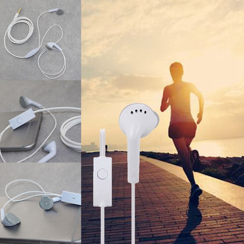 Wit Casual Oortelefoon In Ear Oordopjes Headsets Bedraad Met Microfoon Voor Samsung Galaxy S2 S3 S4 S5 Note 2 3 4 I9300 N900