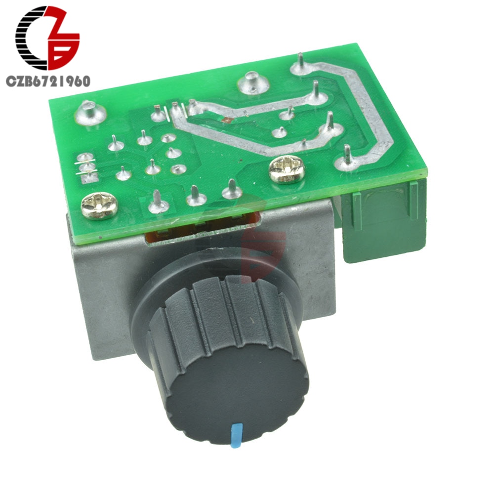 2000w spændingsregulator scr hastighedsregulator justerbar motorhastighedsregulator regulator  ac 220v temperaturdæmperkontakt kontrol
