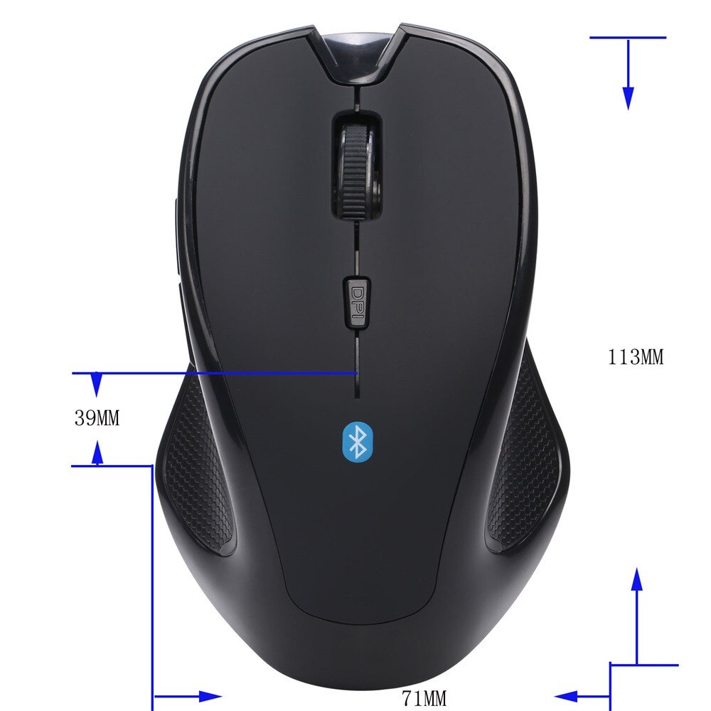 CARPRIE Wireless Mouse - Bluetooth 3.0 - 1600 DPI - 6 Buttons - Optical - for PC Laptop