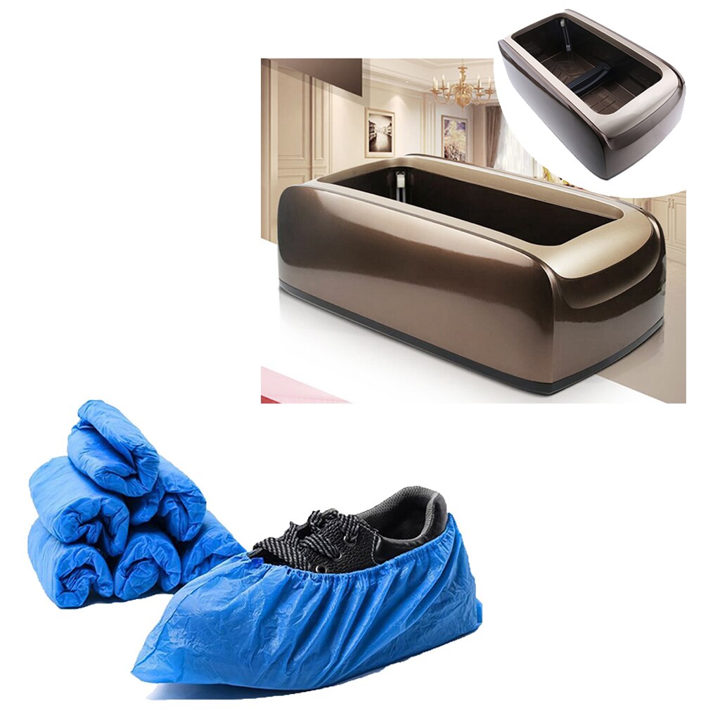 Auto Shoe Cover Dispenser Hands-free Shoe Cover Apparatus with 100 Overshoes
