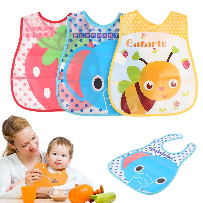 Baby Cartoon Voeden Turn Slabbetjes Leuke Kid Lunch Patroon Handdoek Slabbetjes Waterdichte Baby Slabbetjes Eva Zachte Multi Patroon Babyvoeding slabbetjes