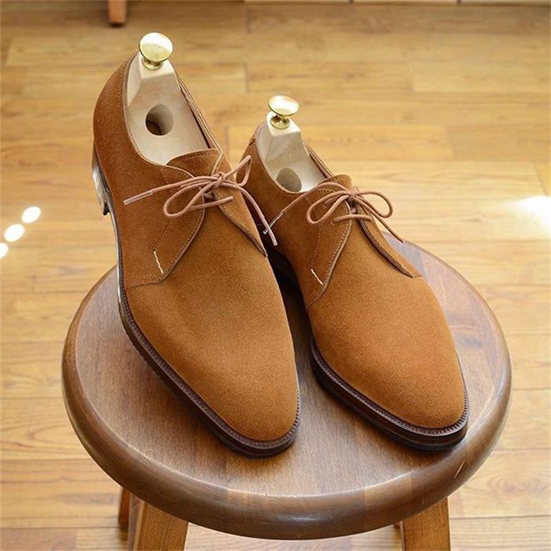 Heren suède leren schoenen antislip casual schoenen nette schoenen comfortabel klassiek lente retro klassiek mannelijk casual  ha643: 38