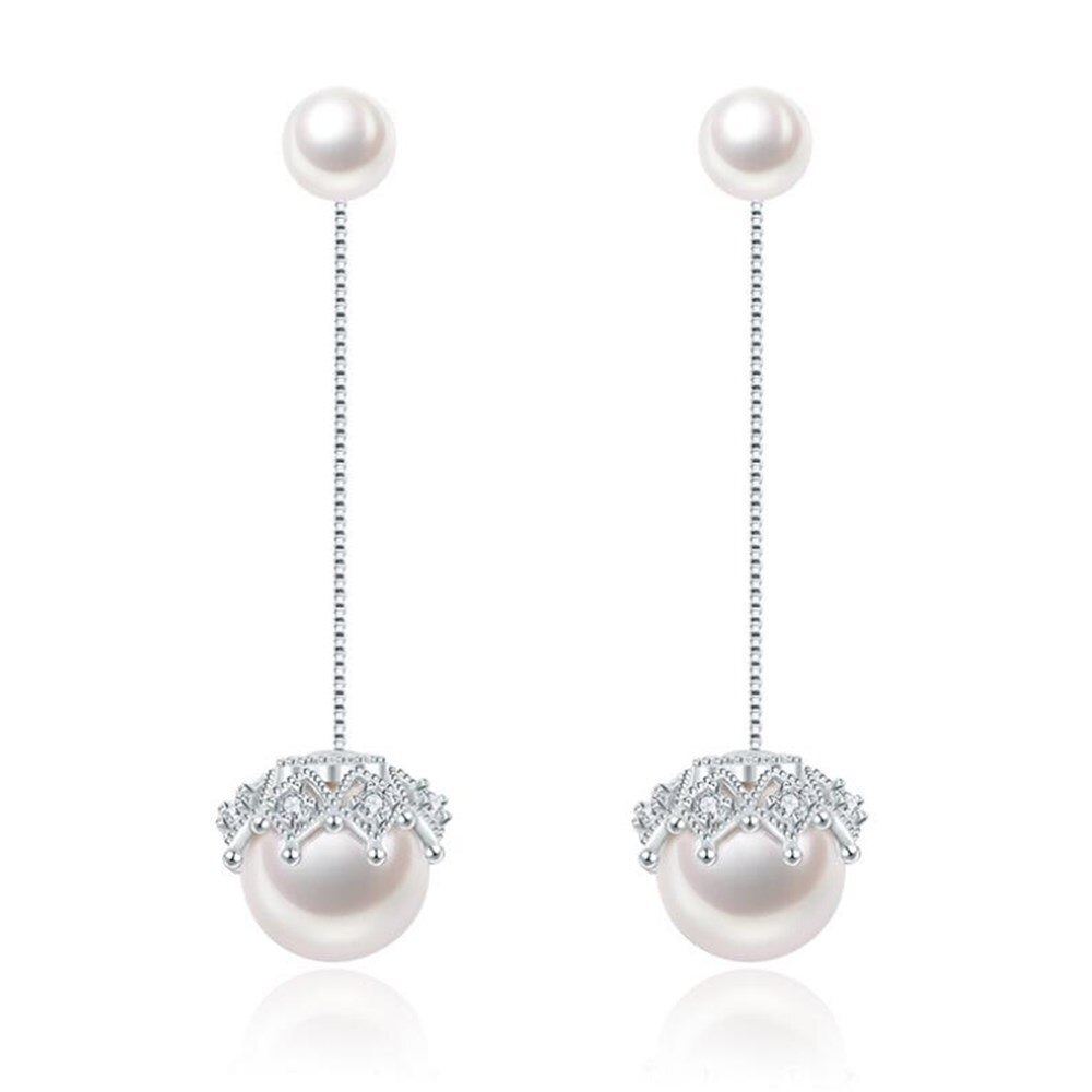 NEHZY 925 sterling silver new donna Monili di Alta Qualità di Modo di Retro Lungo Nappa Corona Cubic Zirconia Pop Orecchini del Gancio