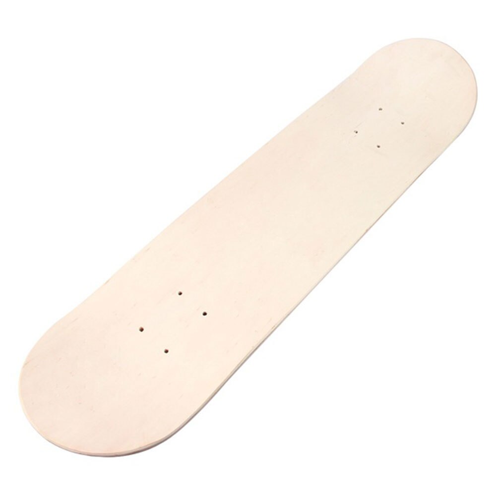 Blank skateboard dæk naturlig enkel 8 tommer træ sport konkurrence nydelse erstatning tilbehør udendørs øvelser dekoration