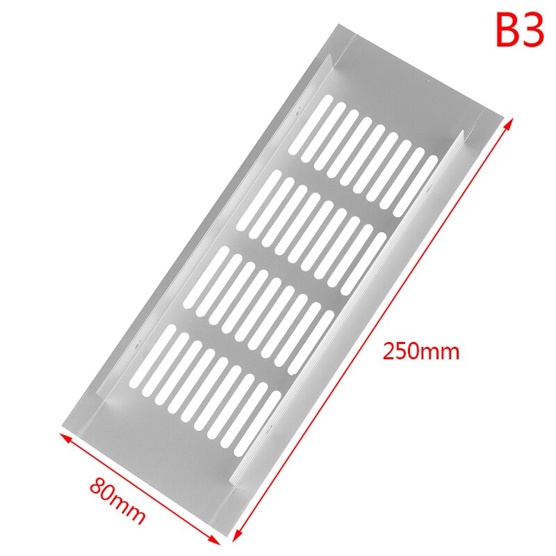 Aluminum ventilation mesh Multipurpose vent Rectangular wardrobe ventilation hole cabinet Shoe cabinet bookcase ventilation mesh: B3