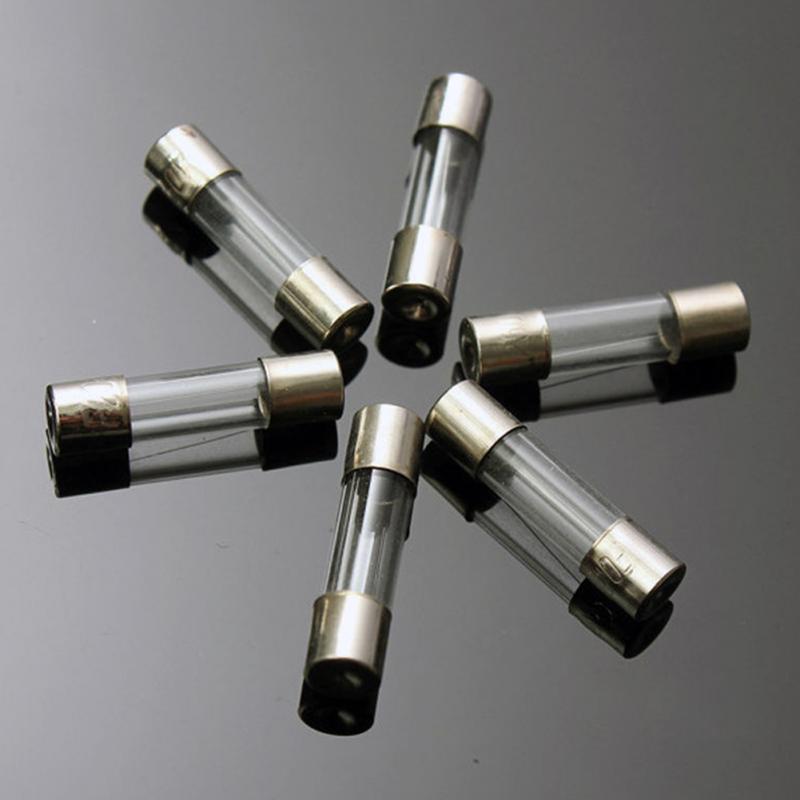 100Pcs glass fuses Quick Blow Glass Tube Fuse Assorted Kits Fast-blow Glass Fuses 5*20mm for home appliances electronics