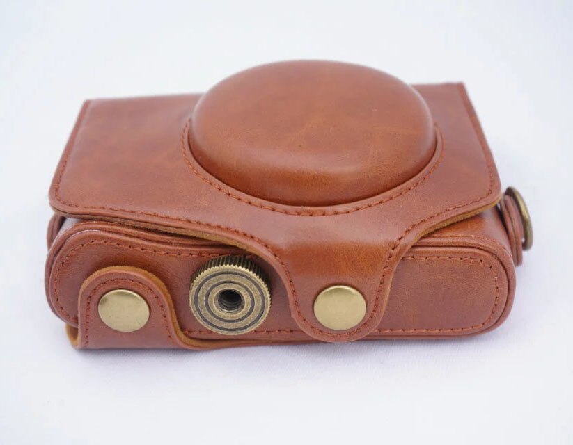 Camera Video Tas PU Case 1/4 Schroef Mount Voor Canon PowerShot SX720 SX730 SX740 HS Digitale Camera