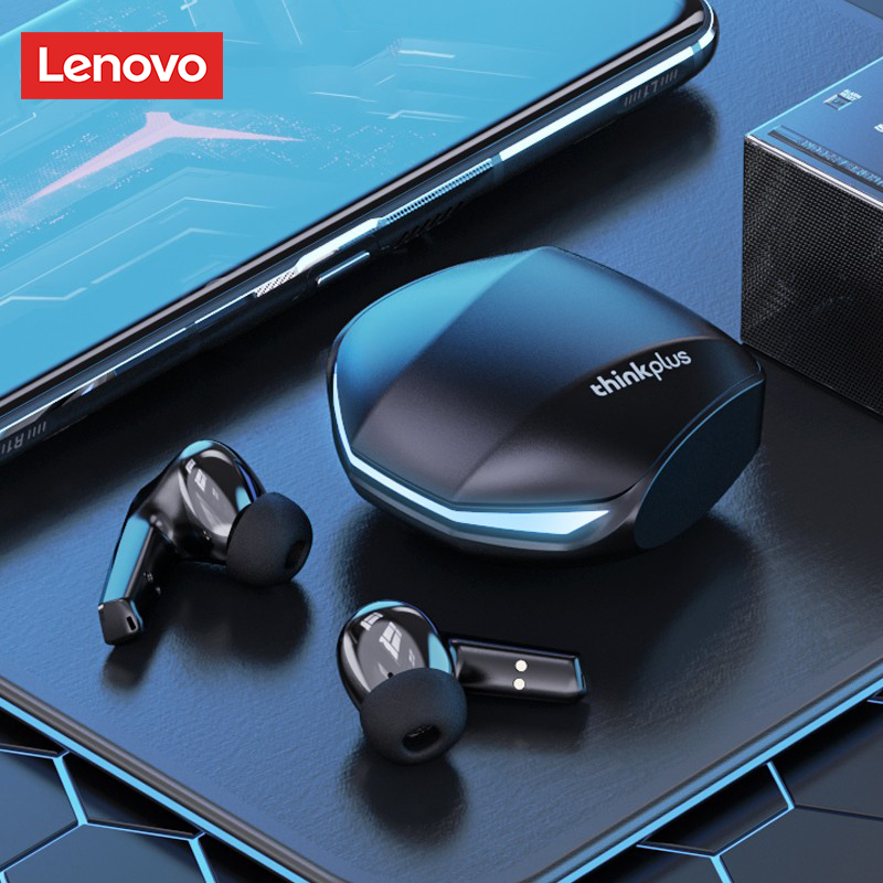 Original Lenovo GM2 Pro 5,3 auriculares inalámbricos Bluetooth auriculares de baja latencia llamada HD modo Dual auriculares para juegos con micrófono: Blanco