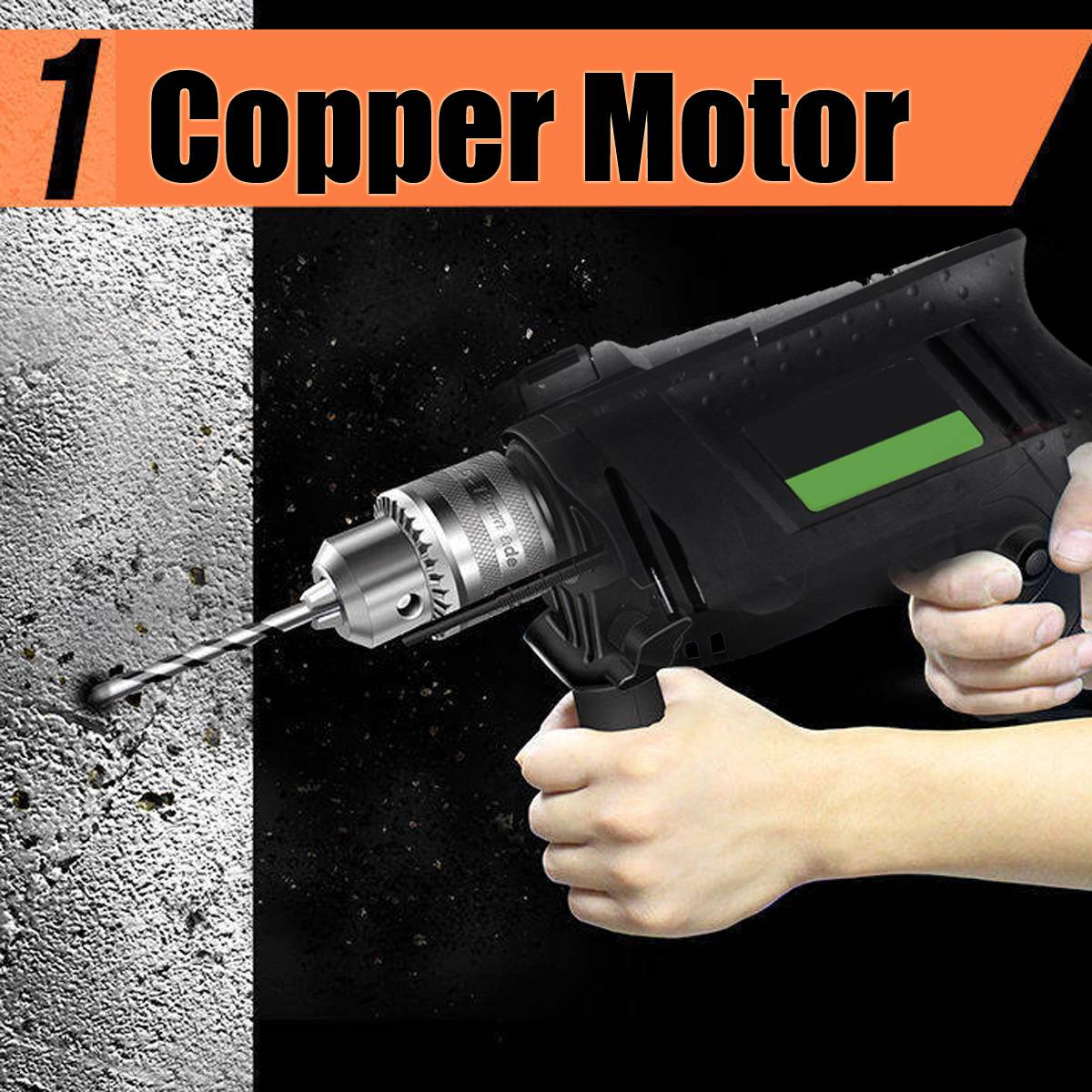 Doersupp 980W Multifunction Electric Impact Drill Screwdriver Angle Grinder Polisher Cutting Machine Electric Hammer 220V