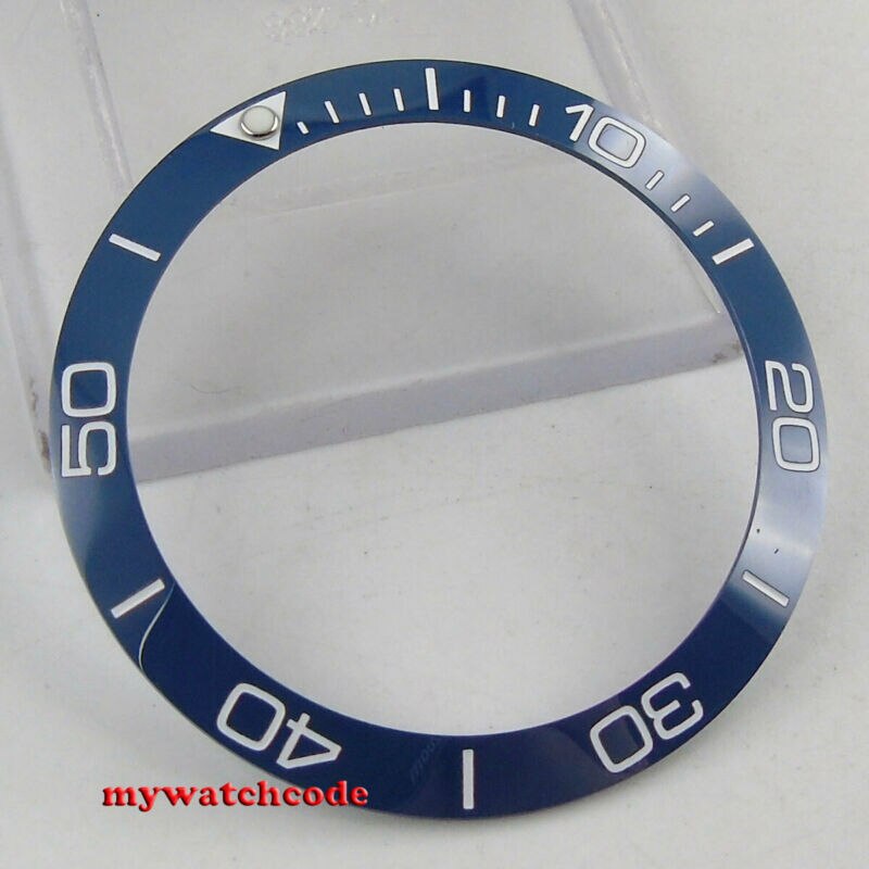 38 Mm Navy Blauwe Keramische Bezel Insert Voor 40 Mm Parnis Submariner Herenhorloge