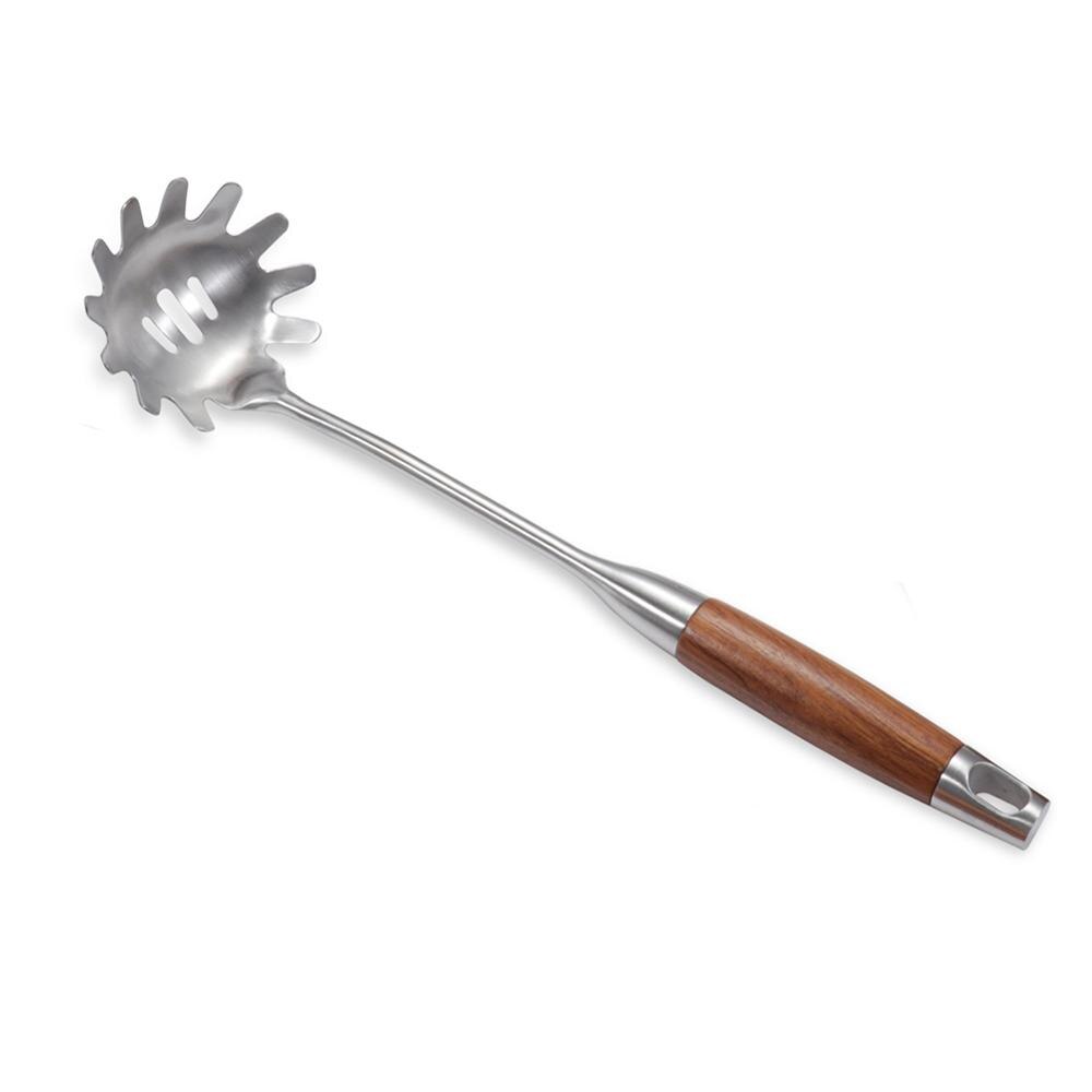 AOOSY 18/10 Stainless Steel Wok Spatula Turner Soup Spoon Slotted Spatula Spaghetti Server Kitchen Utensil Cook: Spaghetti Server