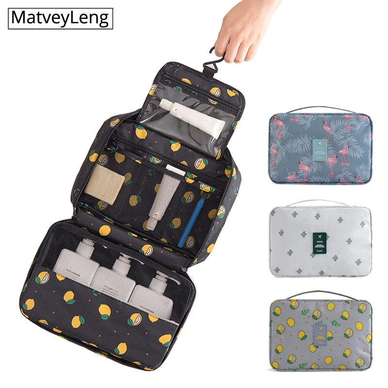 Travel Packing Organizers wash bag Makeup Cosmetic Toiletry Case Wash Organizer Storage Pouch Hanging Bag Travel Accessories