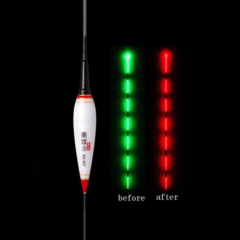 Smart Fishing Float Gravity Sensor Electric Glowing Automatically Color Changing Remind Night Luminous Floats Bobber: A3