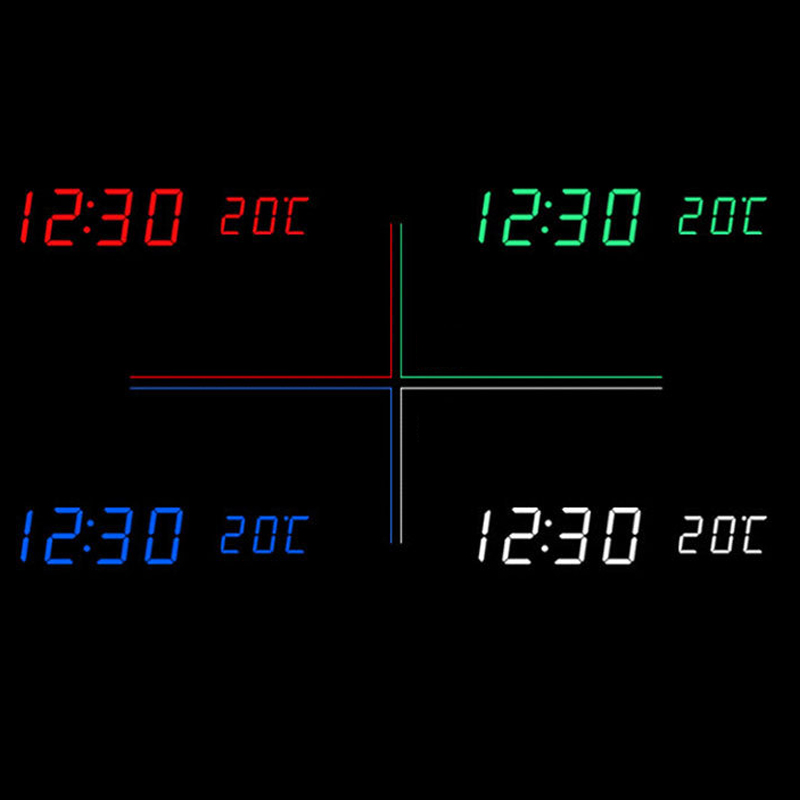 Led Wekker Houten Digitale Temperatuur Elektronische Klinkt Controle Voor Desktop Tafel Thuis B99