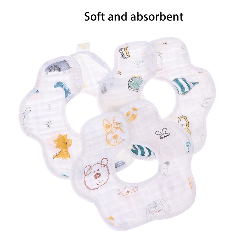 Slabbers 360 Graden Rotatie 8 Lagen Gaas Mousseline Baby Kids Bandana Baby Kids Accessoires
