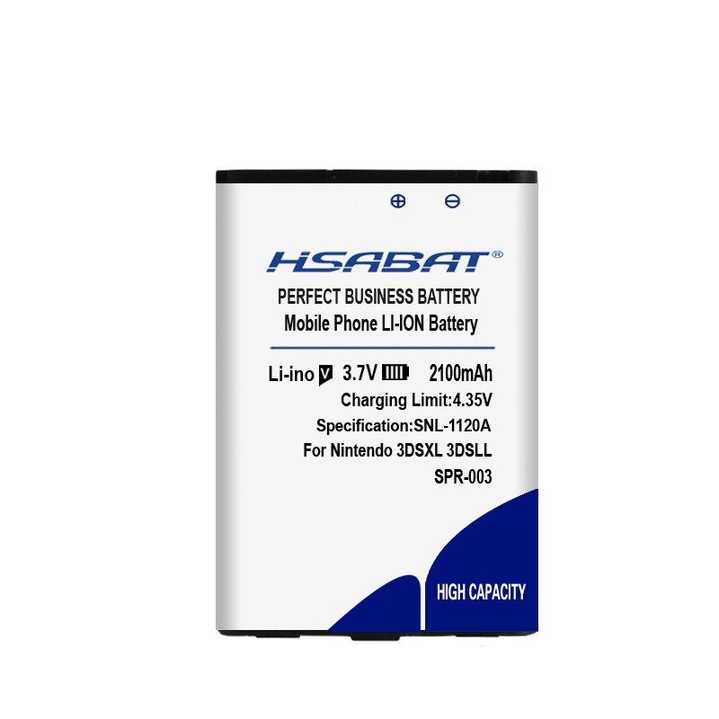 100% Original HSABAT 2100mAh SPR-003 Battery For Nintendo 3DSLL, DS XL , 3DSLL, SPR-001 SPR-A-BPAA-CO