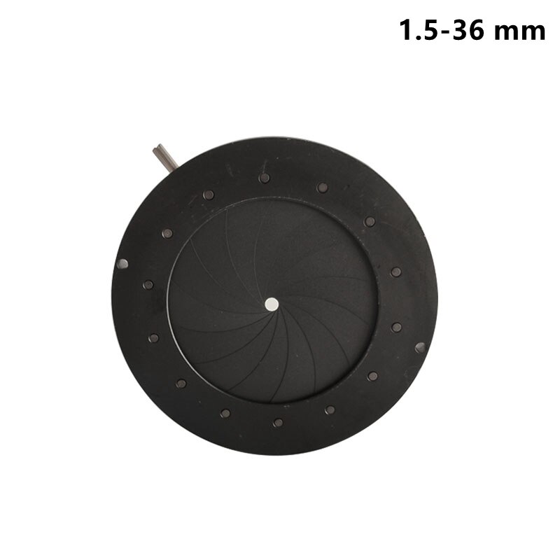 Metalen Zoom Optische Iris Diafragma Diafragma Condensator Digitale Camera Microscoop Adapter Microscoop Accessoires Voor Camera Lens: ID002