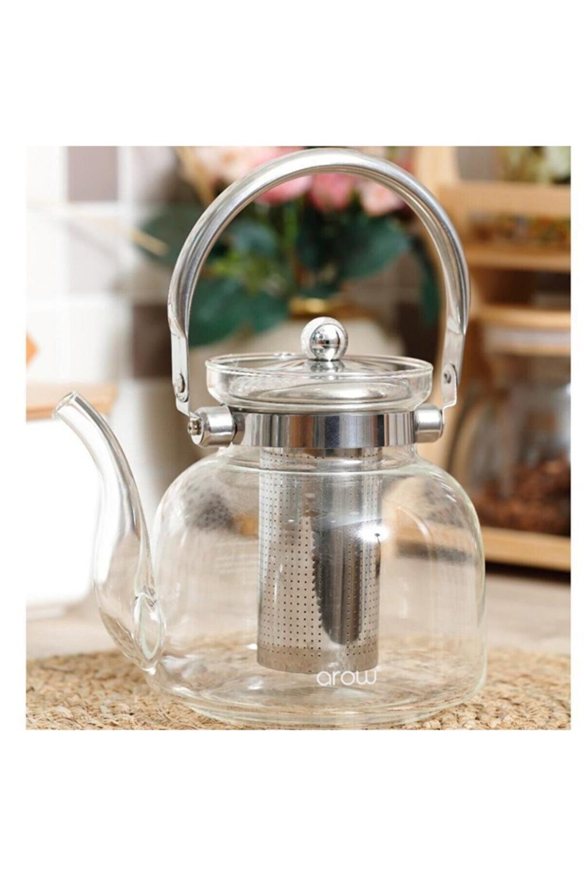 Glass Teapot heat resistant borosilicate glass teapot boiling teapot handle teapot home Tea Set Glass Teapot Pyrex Glass Teapot 1.2 l