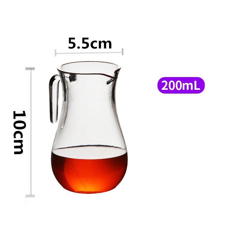 Separador de licor acrílico PC exprimidor con vino tinto Fen vino plástico decantador transparente café fruta jugo alcohol contenedor: A 200ML