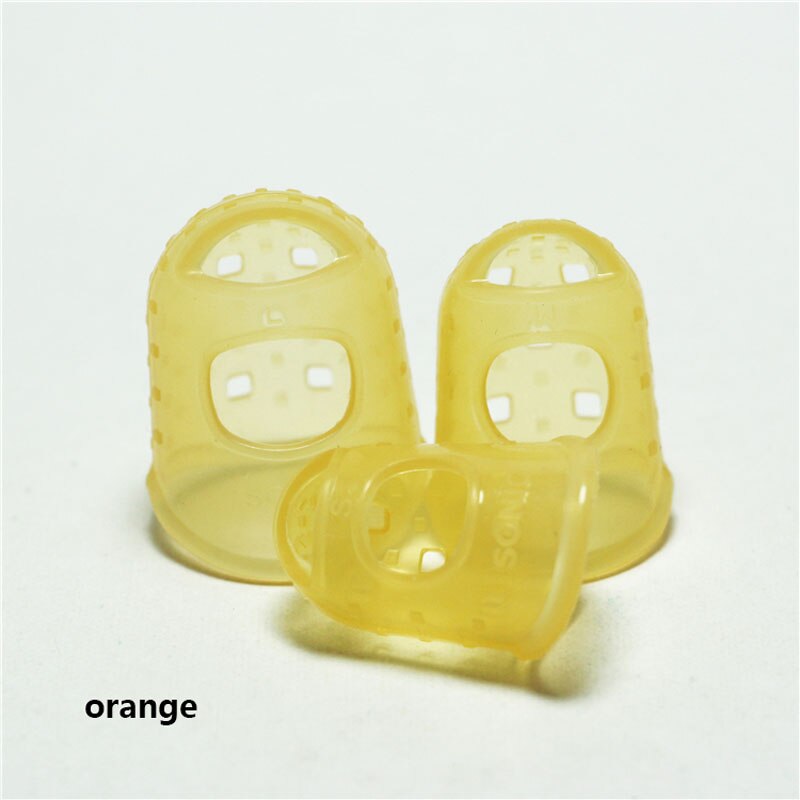 Höhe bunte silikon gummi fingerlinge für schützen Finger: Orange