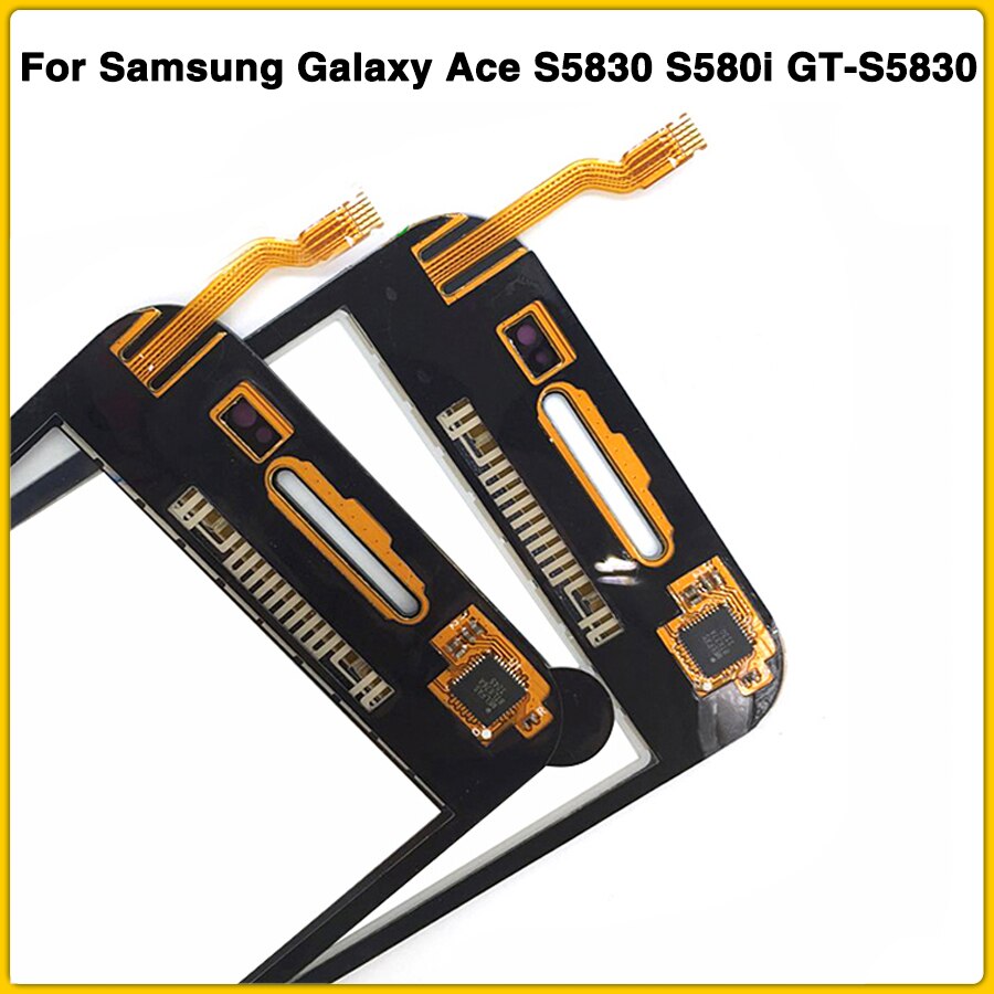Touchscreen til samsung galaxy ace  s5830 s580i gt -s5830 gt-s5830i touch screen panel digitizer sensor front glas linse