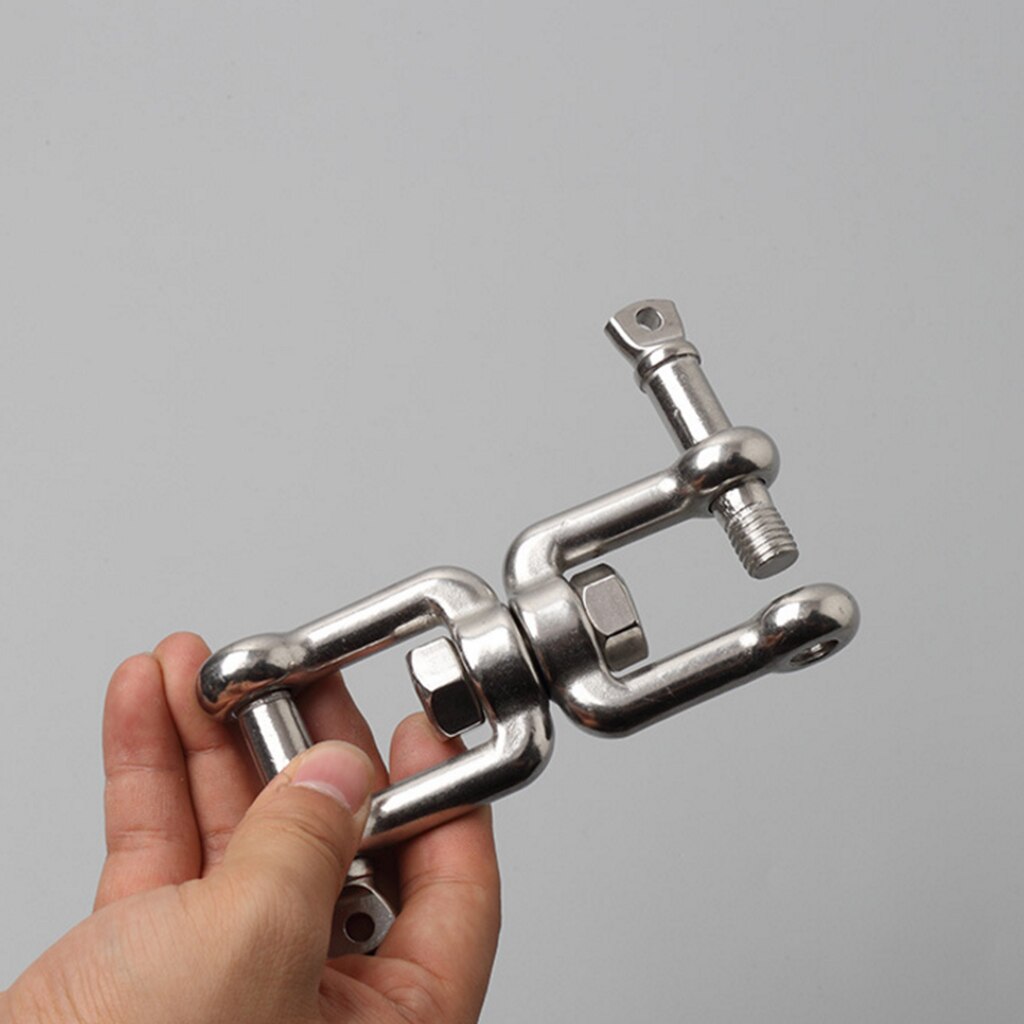 Boat Jaw Anchor Chain Swivel Connector Shackle - 316 Stainless Steel - 8mm/10mm/12mm