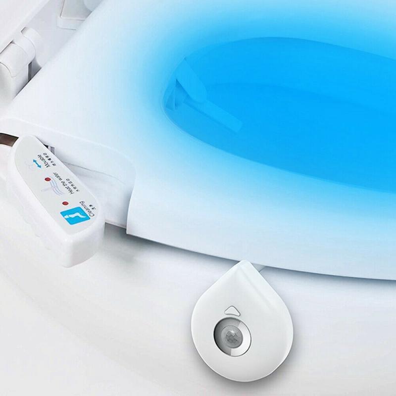 Wc Nachtlampje Motion Sensor Wc Led Nachtlampje Waterdichte 8 Kleuren Backlight Toiletpot Lamp Wc Licht