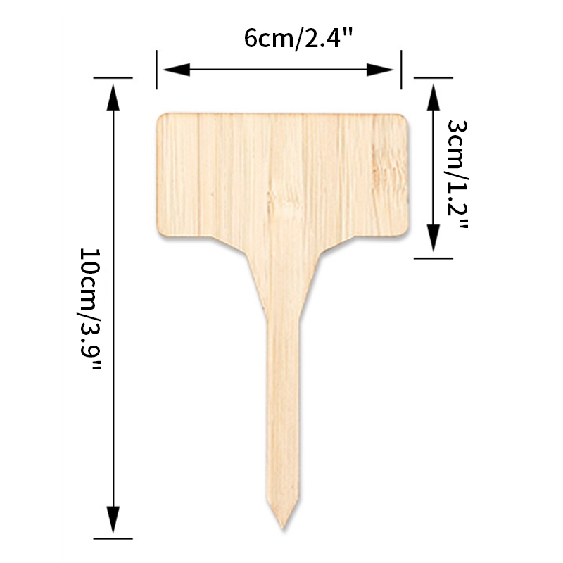 Plant Tags Bamboe Plant Markers Kwekerij Labels T Type Plant Markers Bonsai Label Tuin Bloemen Gereedschappen Plant Label 10 stuks: S5 Plant Labels